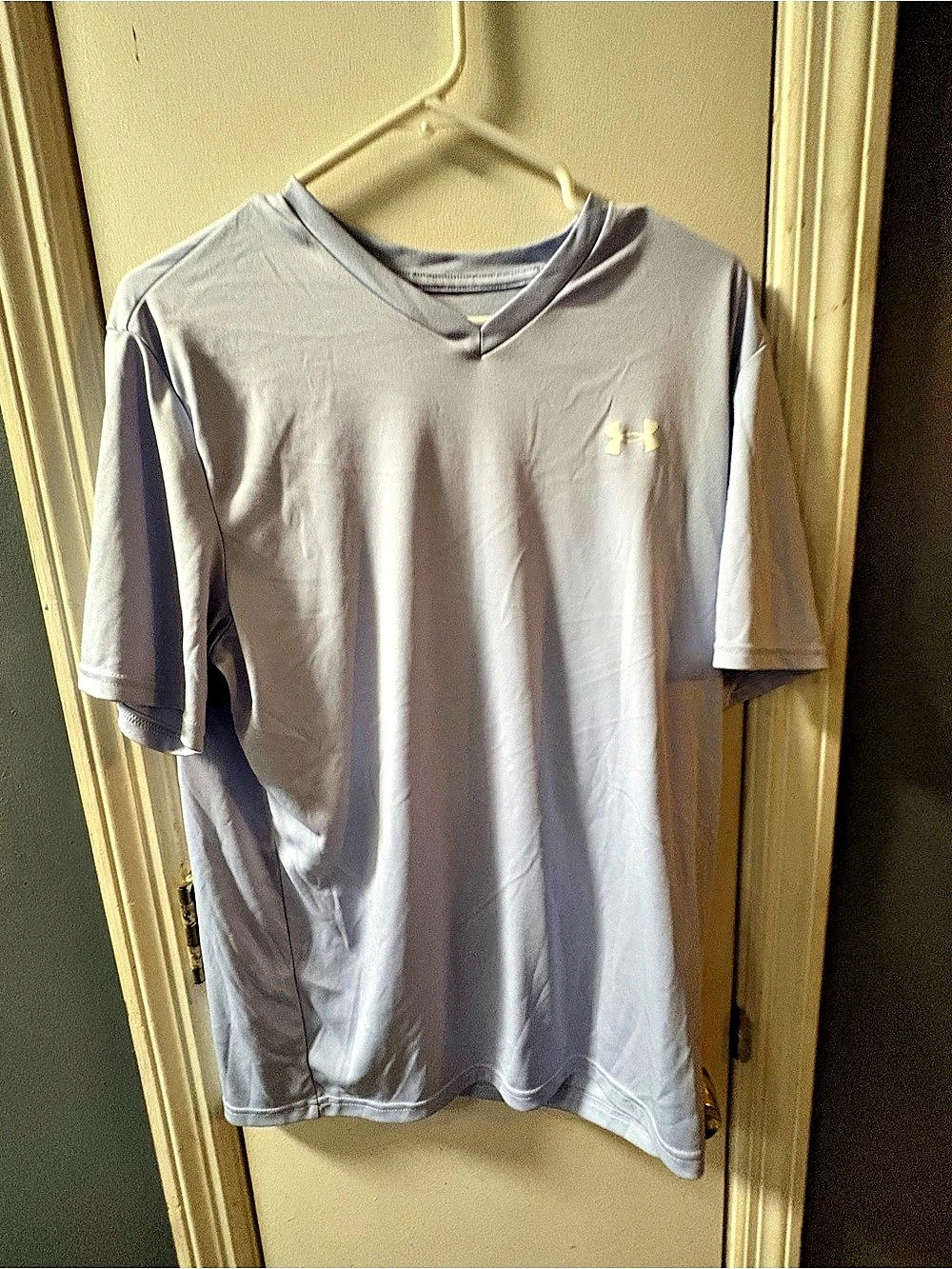 Under Armour UA Tech V-Neck Short-Sleeve Shirt Men's Gray Large